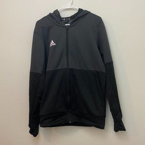 Adidas Grey and Black Zip Up Jacket